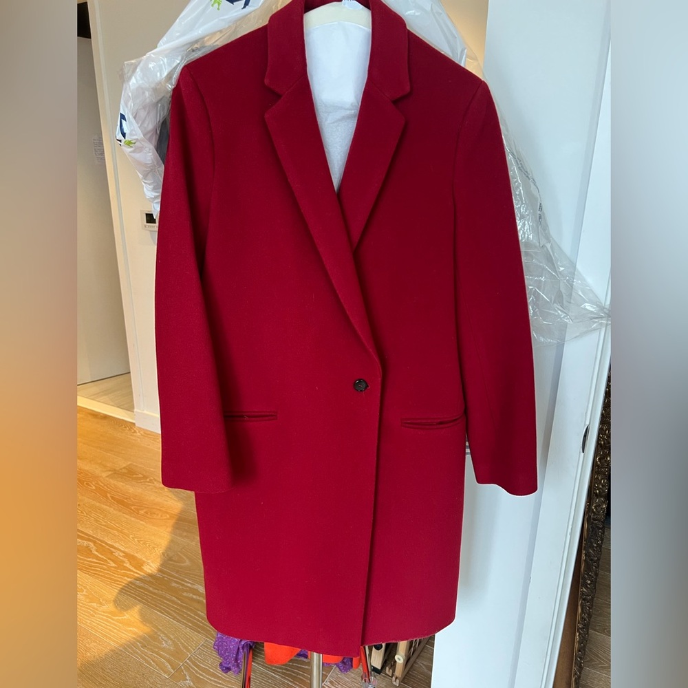 Claudie Pierlot Paris Red Wool Coat Women